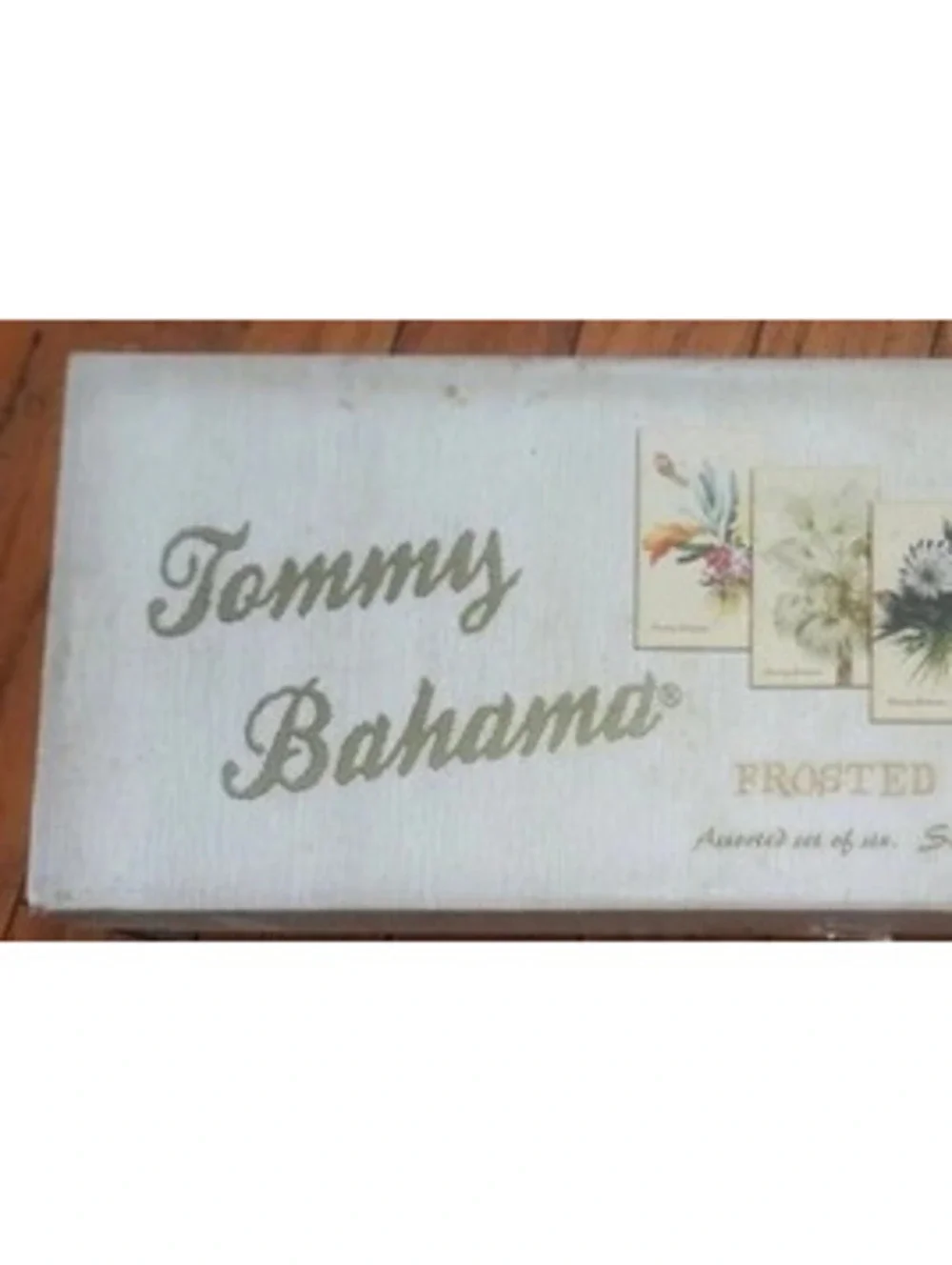 Vintage Collector's Tommy Bahama Frosted Tropical Tumblers Set of 6 (Never Used)